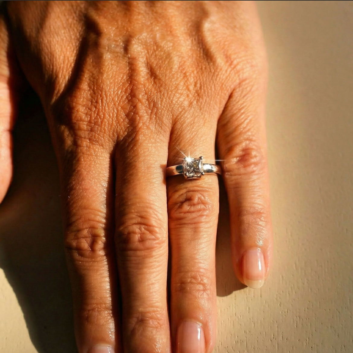 Light Pink Princess Sapphire Ring