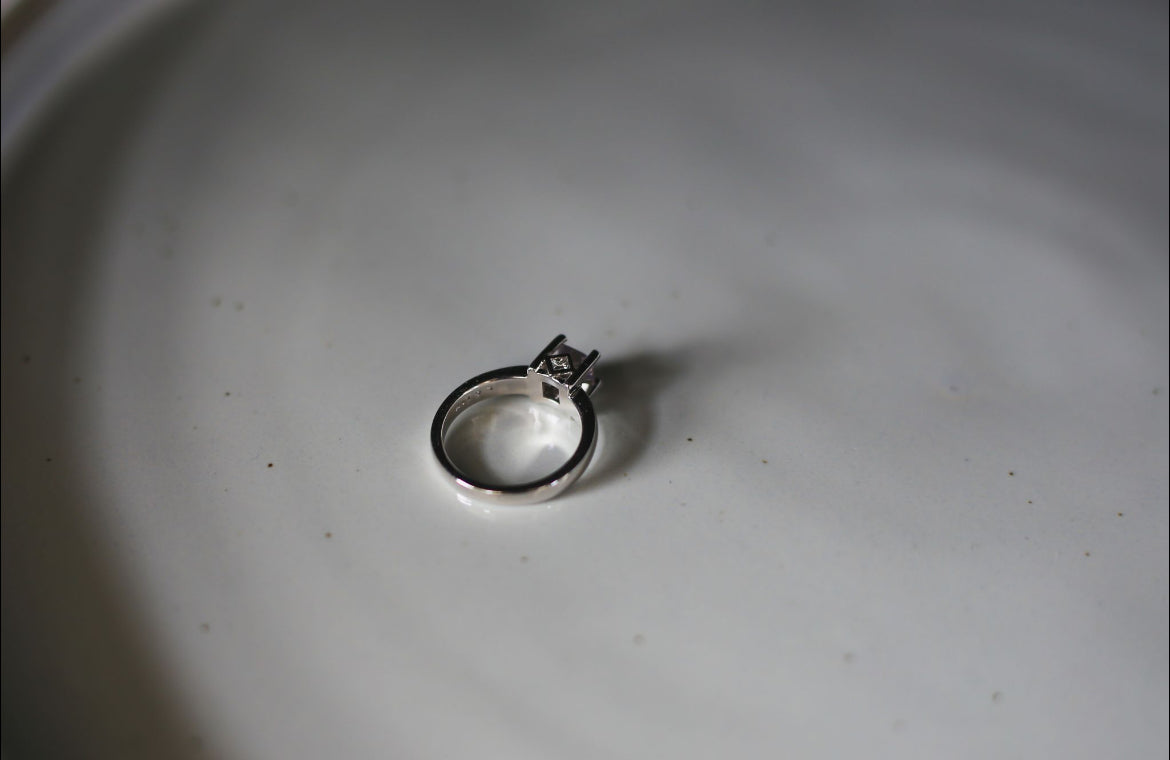 Light Pink Princess Sapphire Ring